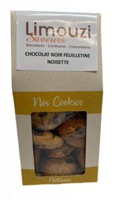 Cookies chocolat noir feuilletine noisette 150G
