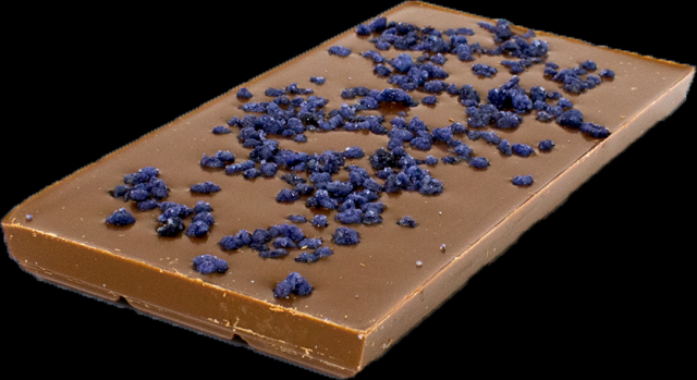 Tablettes de chocolat lait 38% violette 100g